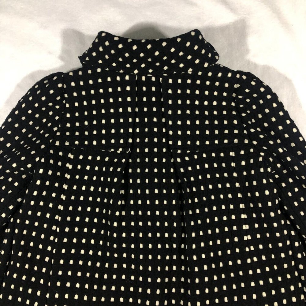 NEW Diane von Furstenberg Womens 10  Elodia Coat Jacket Black Wool #S6446377L7 - Picture 7 of 11